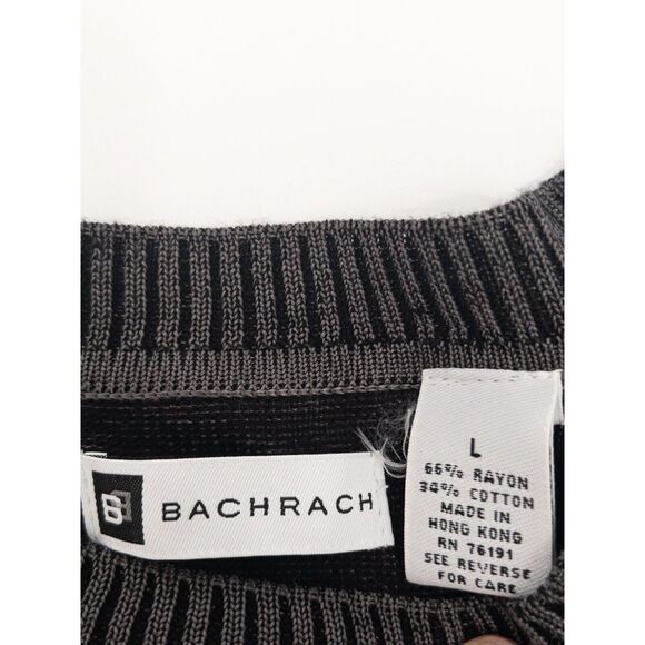 Vintage Bachrach Rayon‎ Blend Geometric Sweater Men’s Large - Picture 4 of 14
